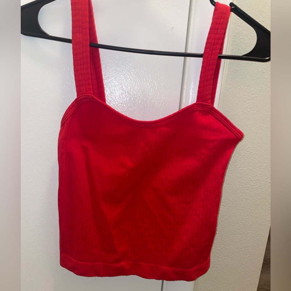 Red Comfy & Stretchy Rank Top ❤️